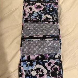 Vera Bradley Hanging Travel Organizer Plum Pansies